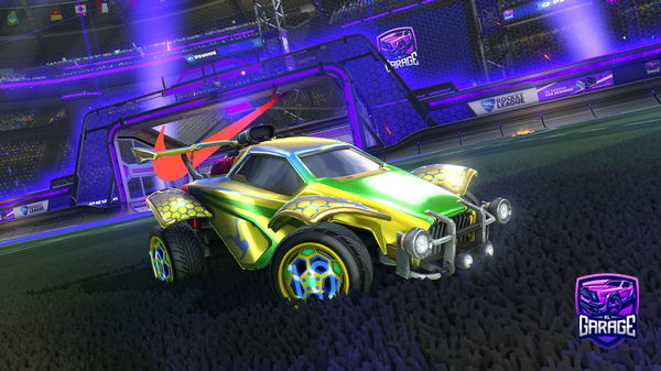 A Rocket League car design from GOGOEH