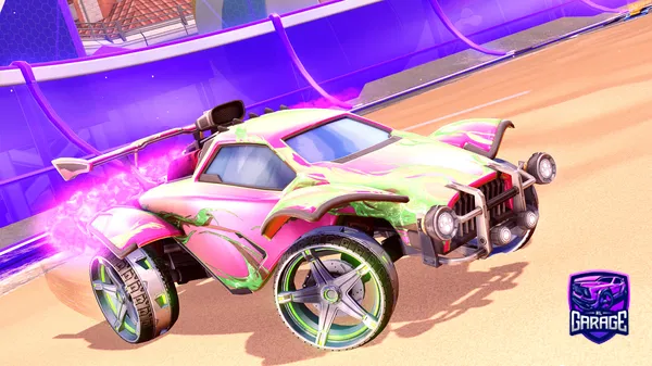 A Rocket League car design from Grumbolaya