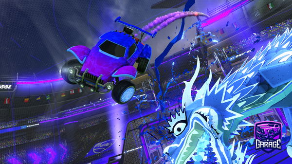 A Rocket League car design from Hejohubi