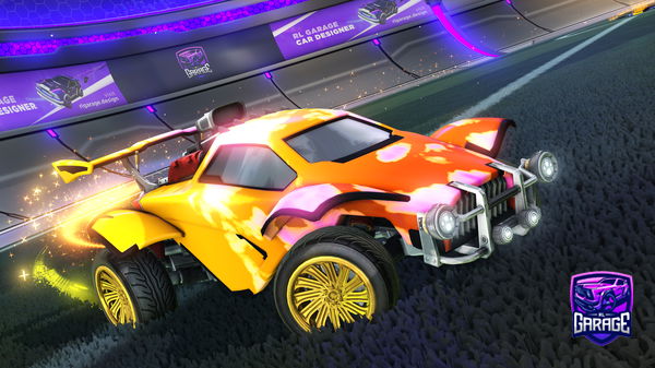 A Rocket League car design from Verrkami