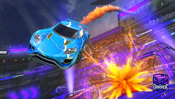 A Rocket League car design from mrblue27110
