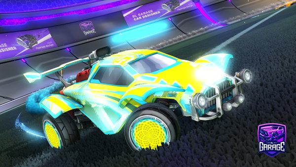 A Rocket League car design from H0N35T1Y