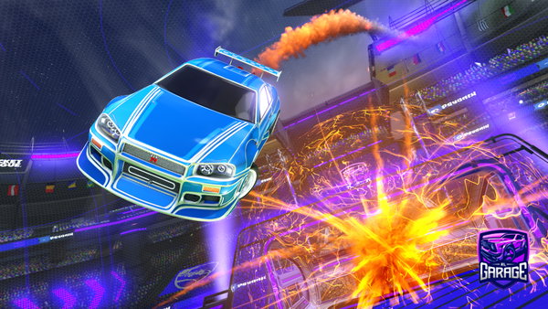A Rocket League car design from MaikyRomain