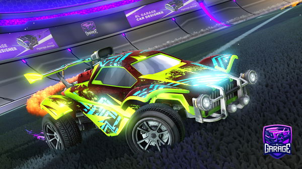 A Rocket League car design from Wohulo