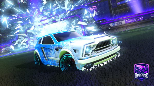 A Rocket League car design from EMERALD-ARROW