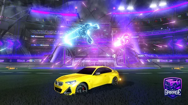 A Rocket League car design from thundery