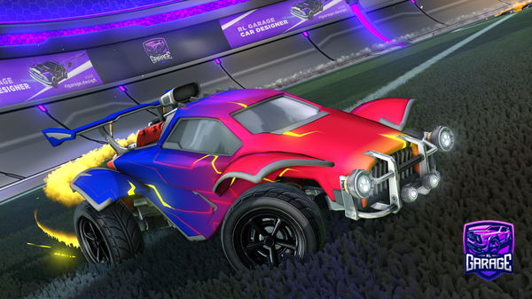 A Rocket League car design from Rayderr