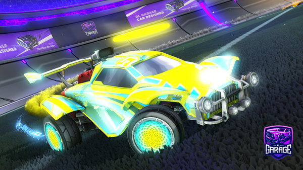 A Rocket League car design from H0N35T1Y