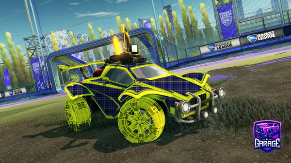 A Rocket League car design from -Mouni-