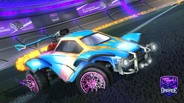 A Rocket League car design from Xlife_RC