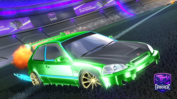 A Rocket League car design from oneidontwant