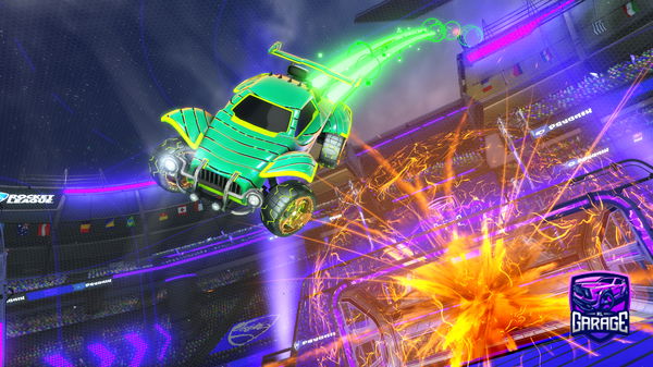 A Rocket League car design from Fluffyfire123