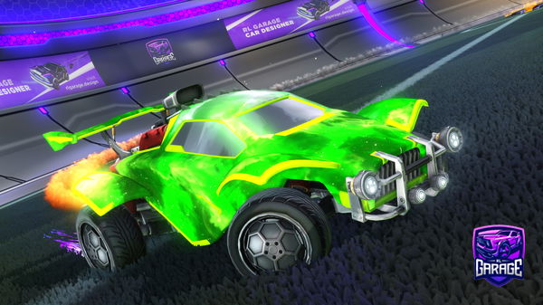 A Rocket League car design from Bananasfc22