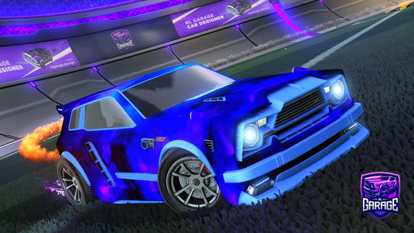 A Rocket League car design from Mrz_sjhubb