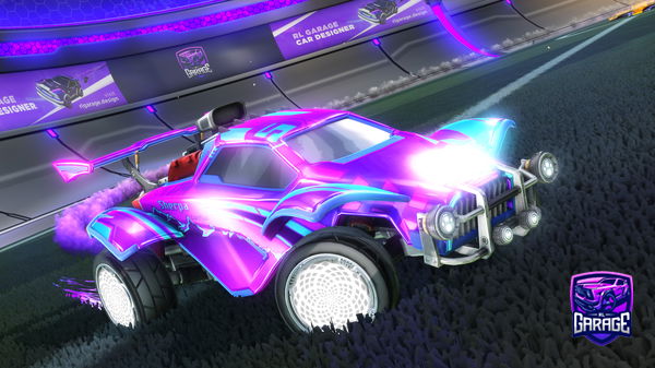 A Rocket League car design from CalWheezy