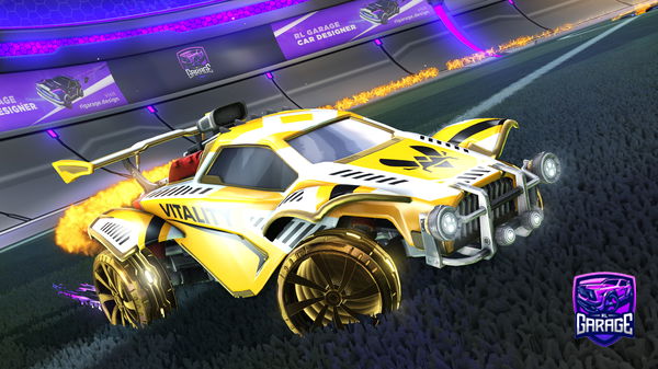 A Rocket League car design from Pekari