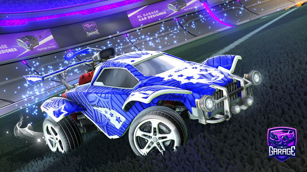 A Rocket League car design from -Mouni-