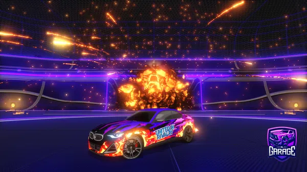 A Rocket League car design from Marcbq22