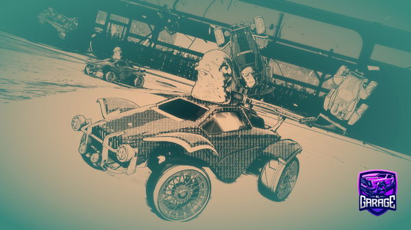 A Rocket League car design from -Mouni-