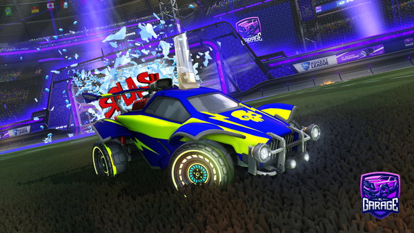 A Rocket League car design from kubiklego