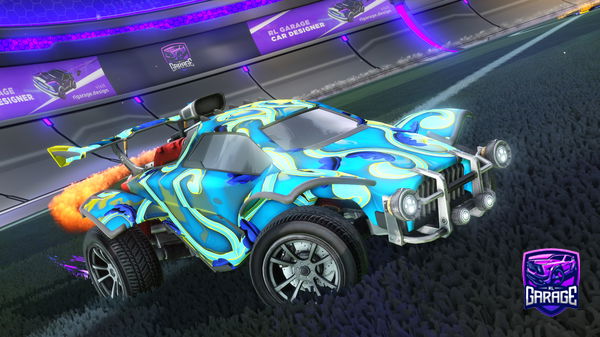 A Rocket League car design from G1oater