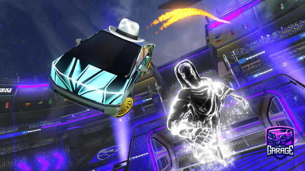 A Rocket League car design from Toxicloughran232