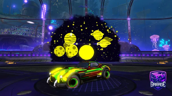 A Rocket League car design from -Mouni-