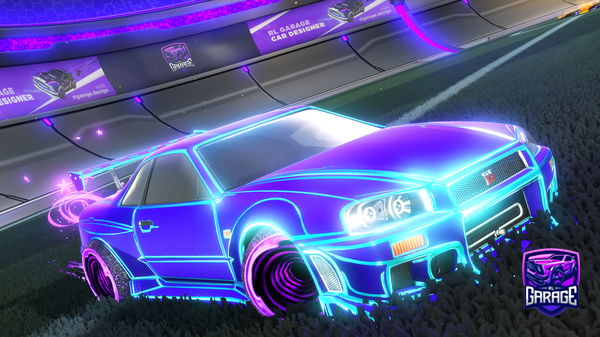 A Rocket League car design from Dxrk_On144Hz