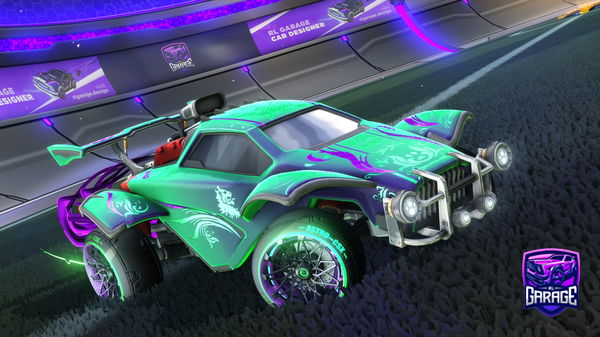 A Rocket League car design from Kallaxify