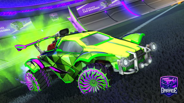A Rocket League car design from Hdub