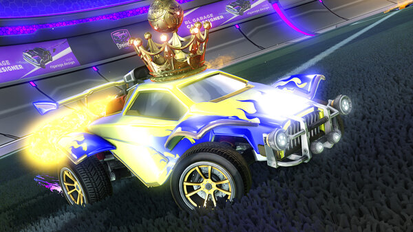 A Rocket League car design from GamerjackYT