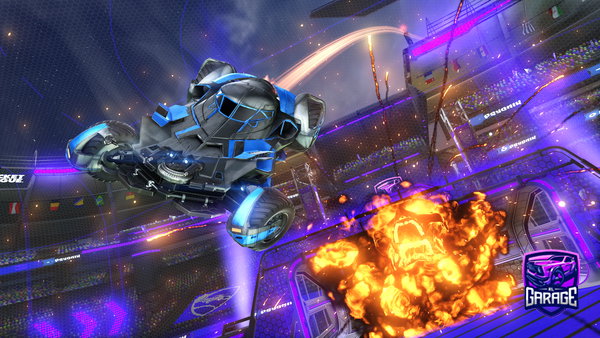 A Rocket League car design from Yezid