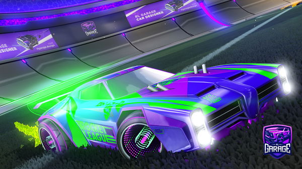 A Rocket League car design from Dxrkrl1