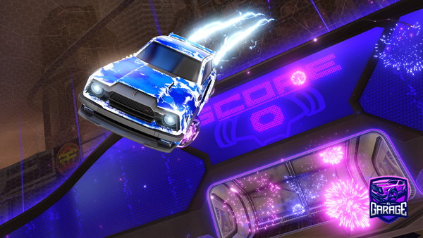 A Rocket League car design from gamerganix12
