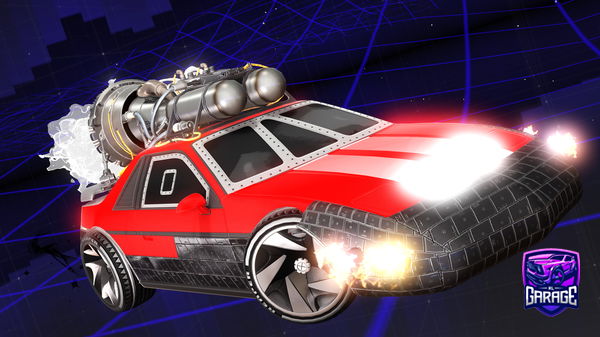 A Rocket League car design from RA1NBQWS