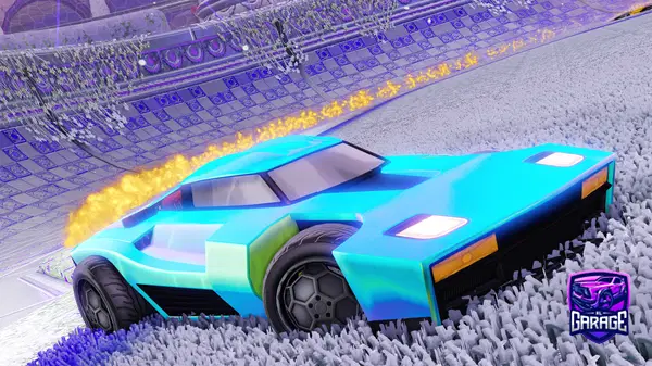 A Rocket League car design from Letsgo12