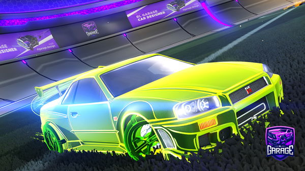 A Rocket League car design from Sundaysupport