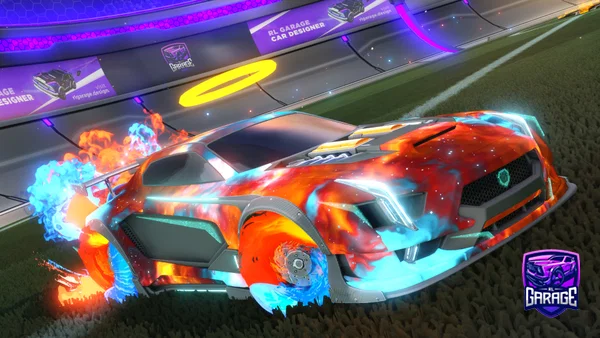 A Rocket League car design from tidyice