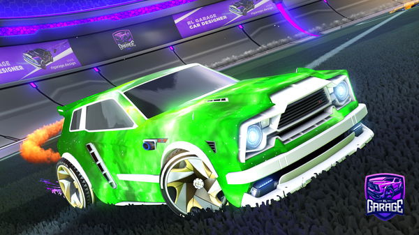A Rocket League car design from MrWoodTTV