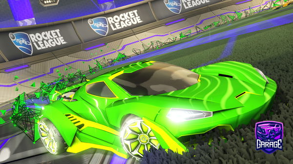 A Rocket League car design from Limedrop