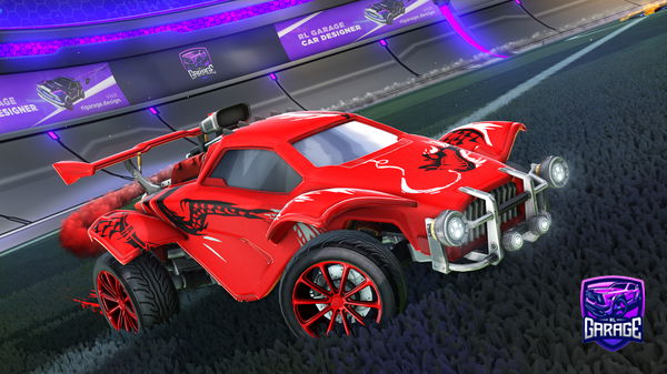 A Rocket League car design from boosted497