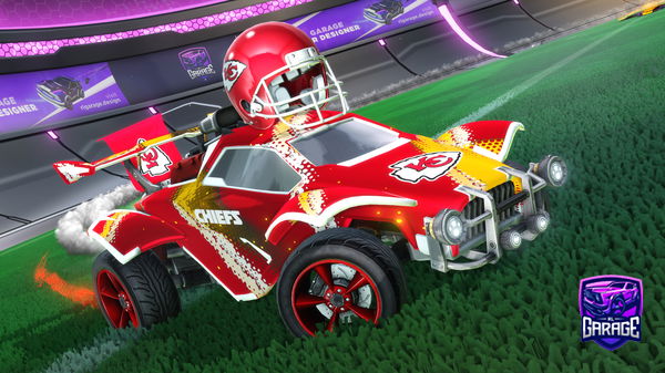 A Rocket League car design from Skeleton69