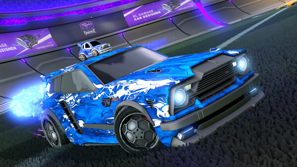 A Rocket League car design from Dplumz