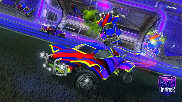 A Rocket League car design from besede