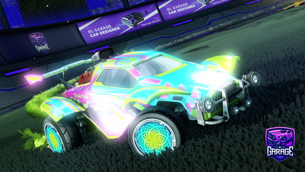 A Rocket League car design from _cafee