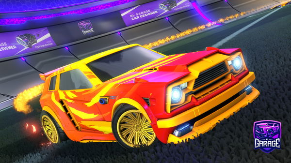 A Rocket League car design from WithyPoleCat234