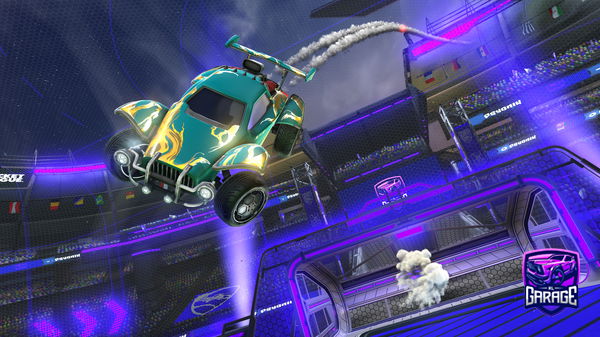 A Rocket League car design from Derpieclaytoes