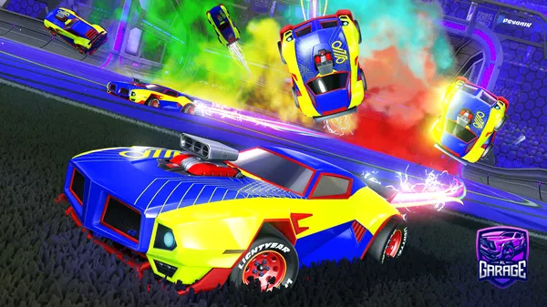 A Rocket League car design from VincillaPepsi