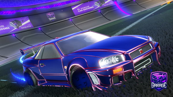 A Rocket League car design from elmorogheza