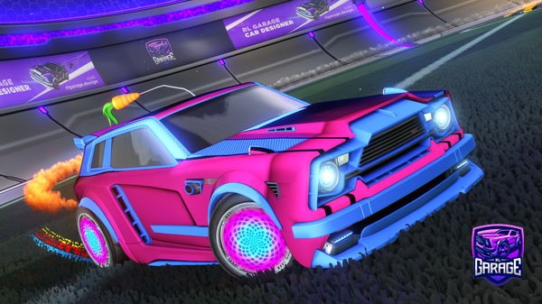 A Rocket League car design from zenobl4